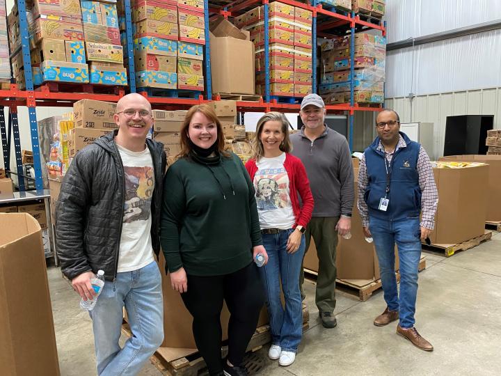 Judge Huffaker and chambers staff at Montgomery Area Food Bank