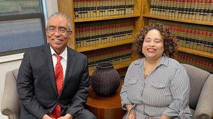 Judge Thompson with Tracie Melvin