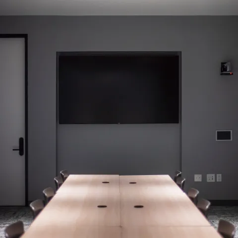 Conference room table, photo by Jose Losada