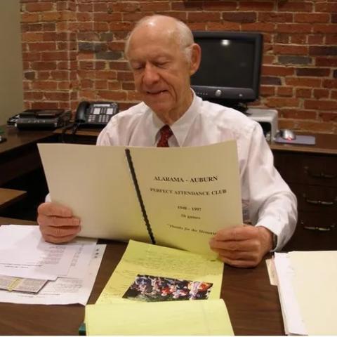 Attorney Melton Jr at his desk