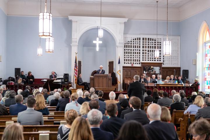 Service remembering Judge Johnson, at the Dexter Avenue King Memorial Baptist Church