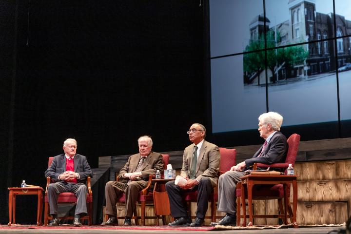 Photograph of judges and attorneys general discussing bombing