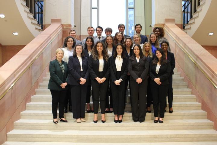 Photograph of Auburn University 2021-2022 Mock Trial Team members 