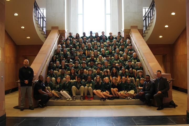 Students from Bear Exploration Center tour the ALMD