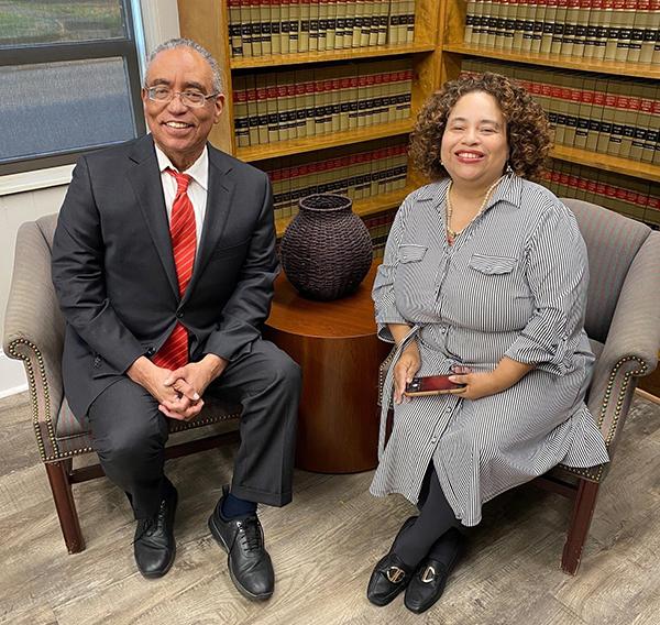 Judge Thompson with Tracie Melvin